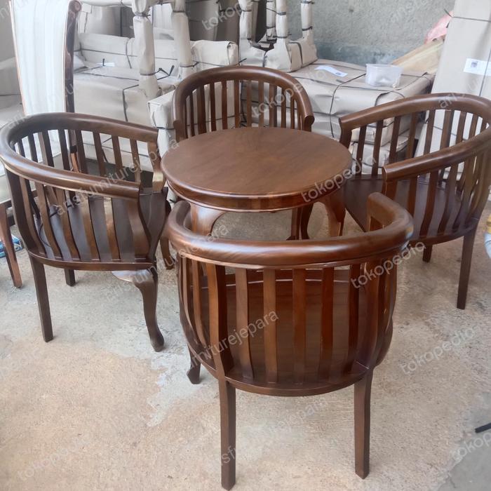 Gambar Kursi tamu minimalis classic kayu jati model lengkung dari arisfurniturejepara undefined Tokopedia