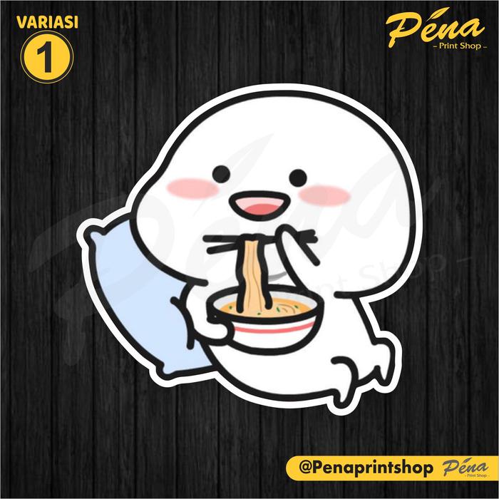 Gambar Stiker Pentol lucu / Stiker Emoticon Emoji Emot / Stiker WA Aesthetic - 1 dari Pena Printshop undefined Tokopedia