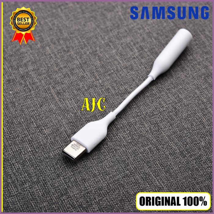 Gambar adapter converter usb type c to jack audio 3.5mm Samsung original - Putih dari Avan Jaya Cell undefined Tokopedia