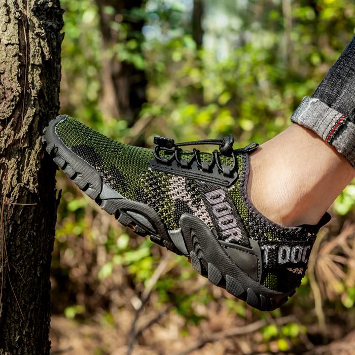 Gambar Sepatu Gunung Pria Wanita Hiking Outdoor Original Import Slip On - Hijau Army, 40 dari Limar Store.Id undefined Tokopedia