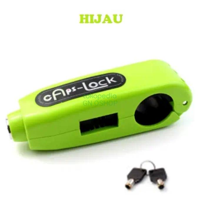 Gambar Kunci Gembok Stang Pengaman Motor Caps Grip Lock Setang Anti Maling - Hijau Muda dari GN OSHOP undefined Tokopedia