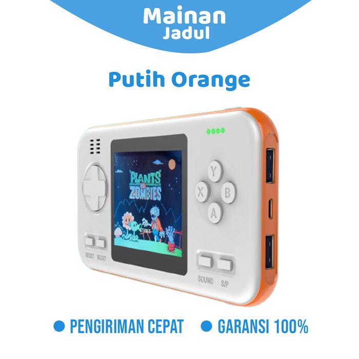 Gambar Video Game Games Gaming Portable Console Jadul Plus Power Bank - Putih Orange dari Dirga Toko Aksesoris undefined Tokopedia