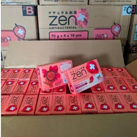 Gambar Zen Antibacterial Body Soap Shiso & Sandalwood Karton 72 pcs - 1 DUZ/KARTON 72 dari AYEmart undefined Tokopedia