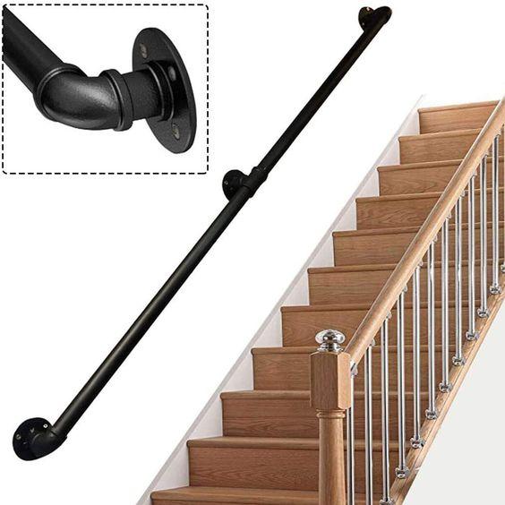 Gambar Pegangan tangga pipa industrial Staircase Handrail ROBOMAN - 3 meter, 1 inch dari ROBOMAN undefined Tokopedia
