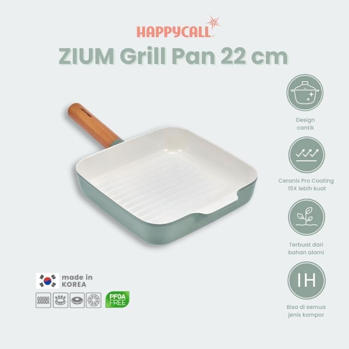 Gambar Happycall Zium IH - Panci Induksi Happy Call - Grill Pan 22 cm dari Neohaus Indonesia undefined Tokopedia