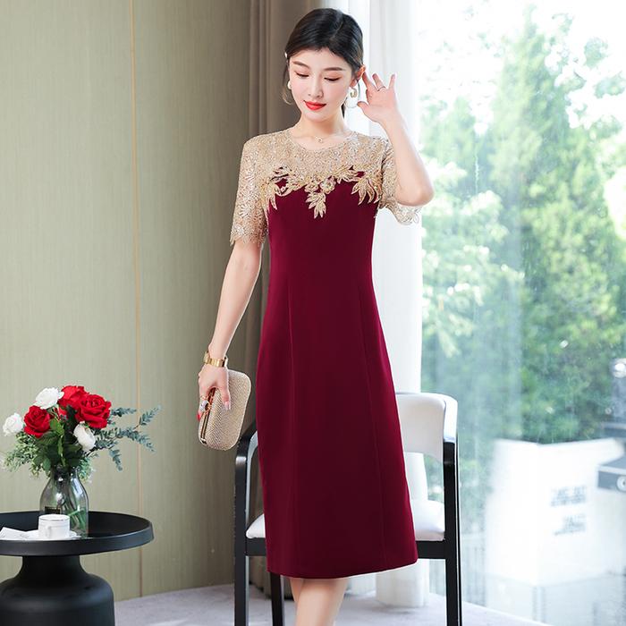 Jual Gaun Pesta D23022 Merah Maroon Lengan Pendek Big Size Party Dress - L - Kota Medan - Christiantungofficial | Tokopedia Jual Gaun Pesta D23022 Merah Maroon Lengan Pendek Big Size Party Dress - L - Kota Medan - Christiantungofficial | Tokopedia