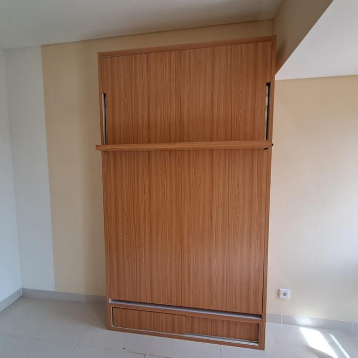 Jual Wall bed hidrolik 230 x 100 untuk kasur 80 x 200 Kota Bekasi
