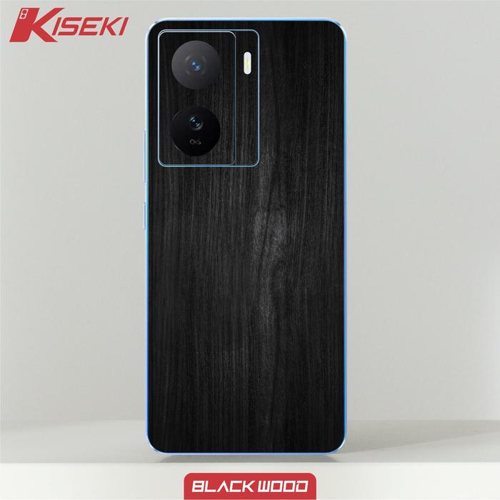 Gambar Kiseki Skin Vivo IQOO Z7 Back Case Carbon Leather Custom Dll - Black wood dari Kiseki Skin undefined Tokopedia