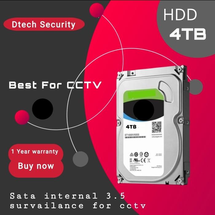 Gambar HARDDISK CCTV 4TB\HDD 4 TERA\HARDISK CCTV SATA INTERNAL 3.5 BERGARANSI - SEAGATE HIJAU dari Dtechsecurity undefined Tokopedia