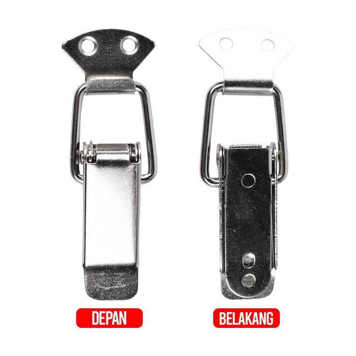 Gambar Kancing Pengait Pegas Spring Loaded Toggle Clamp Pengunci Box Kotak - J101 dari Aufa Teknik_NEW undefined Tokopedia