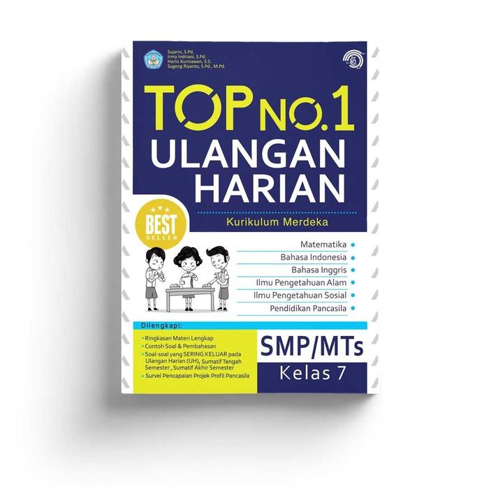 Gambar Buku Top No 1 Ulangan Harian SMP MTs Kurikulum Merdeka Best Seller - KELAS 7 dari Sahabat Buku Anak undefined Tokopedia