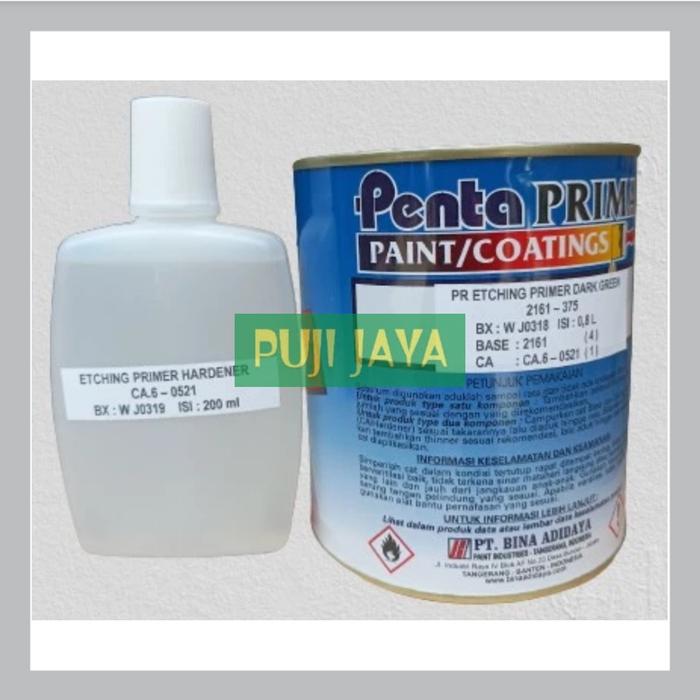 Gambar Cat dasar Aktive Primer alumunium dan besi galvanis (2k)1liter set - Penta Etching P dari PUJI JAYA PAINT undefined Tokopedia