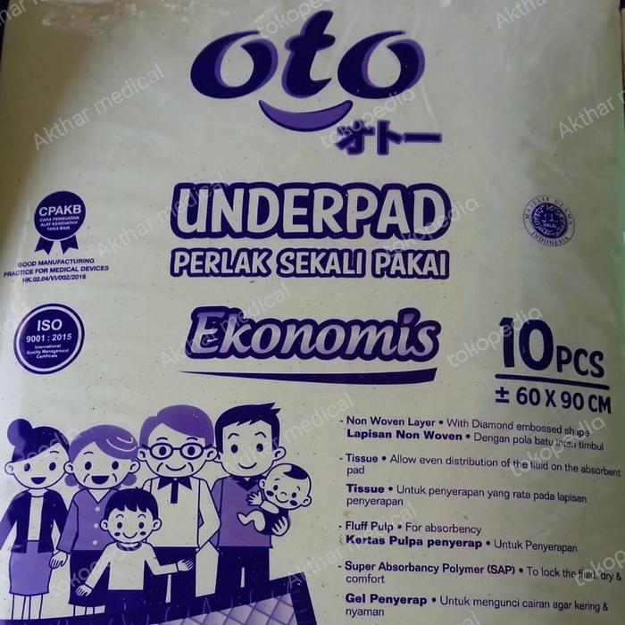 Gambar anderpad perlak oto underpad oto 10s dari Akthar Medikal undefined Tokopedia