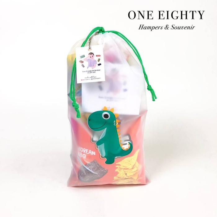 Gambar Souvenir Paket Snack Ulang Tahun Anak Jumbo Pouch Bingkisan Ultah - DINO, Snack Only dari ONE EIGHTY SOUVENIR undefined Tokopedia