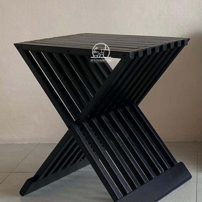 Gambar Fulding Stool - Hitam dari Jifafurniture undefined Tokopedia