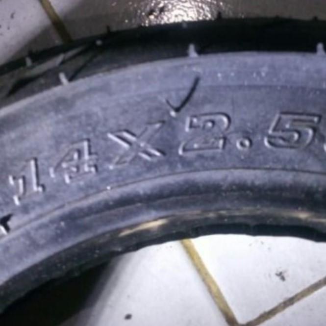 Gambar Ban Sepeda listrik Tubeless - 14 x 2.50 dari Selis Molis Hoki undefined Tokopedia