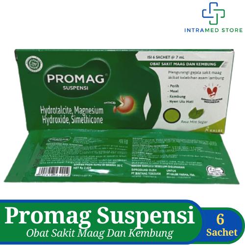 Gambar Promag Suspensi 7 ml Isi 6 Sachet | Obat Sakit Maag Dan Kembung dari nutreehomestore undefined Tokopedia