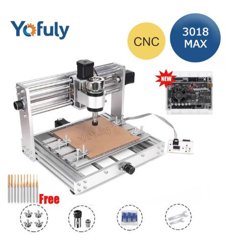 Gambar CNC 3018 Pro Max Metal Engraving Machine GRBL Control 200w Spindle - no laser, without offline dari Skypass Mall undefined Tokopedia
