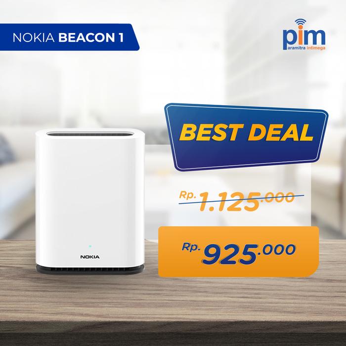 Gambar Nokia Wifi Beacon 1 Mesh Router Resmi - Access Point - Extender dari Prime Official Store undefined Tokopedia