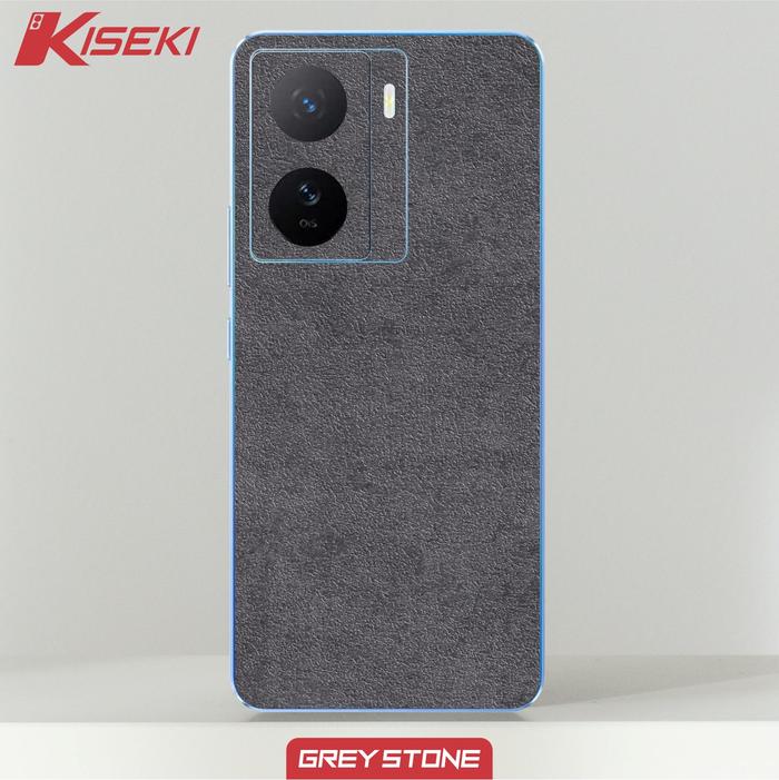 Gambar Kiseki Skin Vivo IQOO Z7 Back Case Carbon Leather Custom Dll - Grey stone dari Kiseki Skin undefined Tokopedia