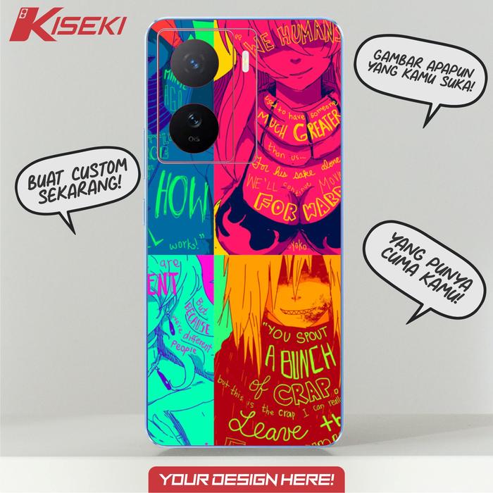 Gambar Kiseki Skin Vivo IQOO Z7 Back Case Carbon Leather Custom Dll - Custom Design dari Kiseki Skin undefined Tokopedia