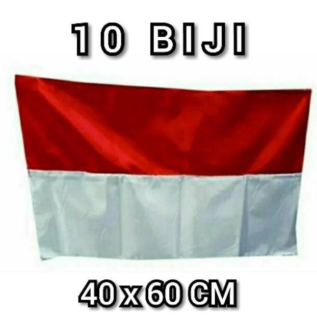 Jual 10 biji bendera merah putih 40 x 60 - bendera indonesia - bendera ...