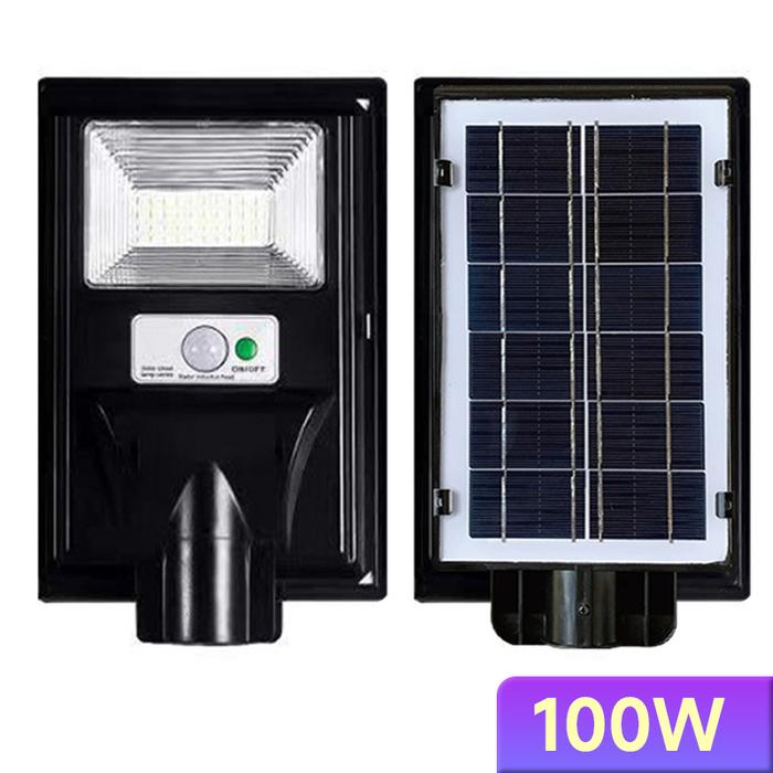 Gambar Lampu Solar Tenaga Surya Lampu Jalan solar cell Lampu Depan Rumah led - 100W dari imuto undefined Tokopedia