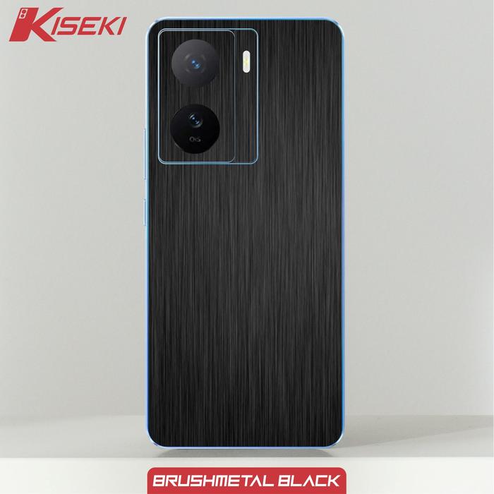 Gambar Kiseki Skin Vivo IQOO Z7 Back Case Carbon Leather Custom Dll - Black Brush dari Kiseki Skin undefined Tokopedia