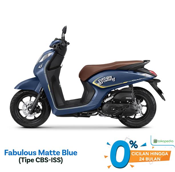 Gambar Sepeda Motor New Honda GENIO CBS ISS - Matte Blue, pontianak dari ASN JAYA MOTOR undefined Tokopedia