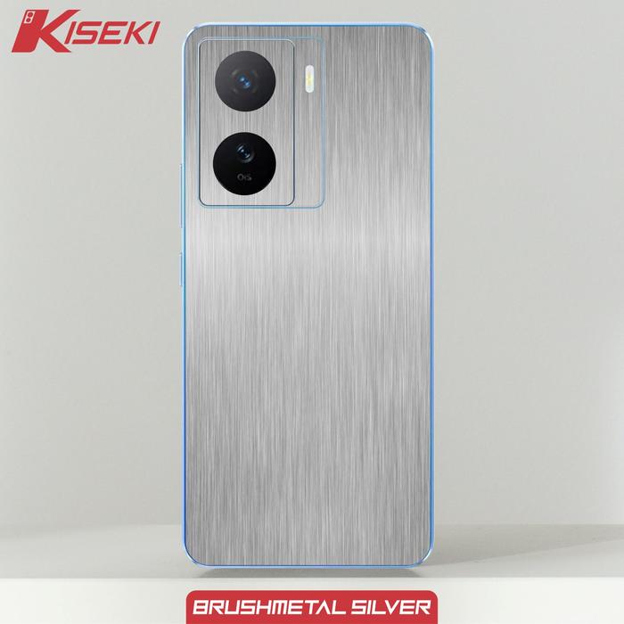 Gambar Kiseki Skin Vivo IQOO Z7 Back Case Carbon Leather Custom Dll - Silver Brush dari Kiseki Skin undefined Tokopedia