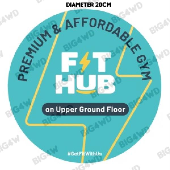 Gambar PESANAN KHUSUS STIKER LANTAI CUSTOM - FITHUB dari BIG4WD undefined Tokopedia