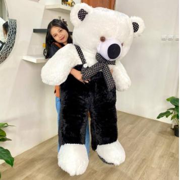Gambar TERMURAH! Bear Doll Boneka Beruang Jumbo Jojon 1,3 Meter / 105CM SNI - JojoHtmPutih, Jumbo 105 CM dari Erens General Goods undefined Tokopedia