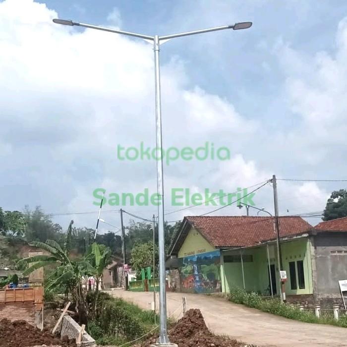 Gambar Tiang PJU Oktagonal 9 Meter Double Tee Finishing Hotdeep Galvanized dari Sande Elektrik undefined Tokopedia