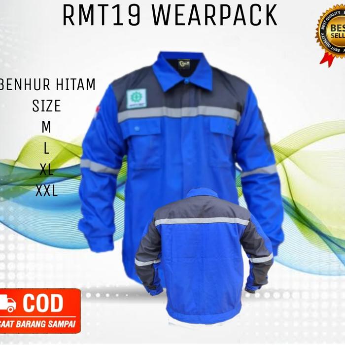 Gambar BAJU WEARPACK ATASAN PLUS BORDIR NAMA LOGO NAMA PERUSAHAAN DLL - BENHUR HITAM, XXL dari RMT19 SHOP undefined Tokopedia