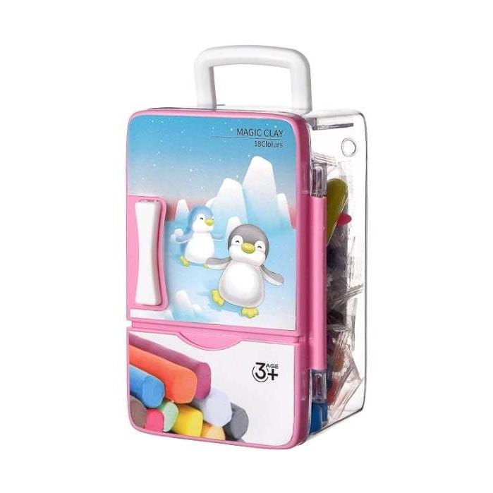 Gambar Miniso Mainan Plastisin Anak 24 Warna - 24 Colored Modeling Clay - Merah Muda dari jastipsripilan undefined Tokopedia