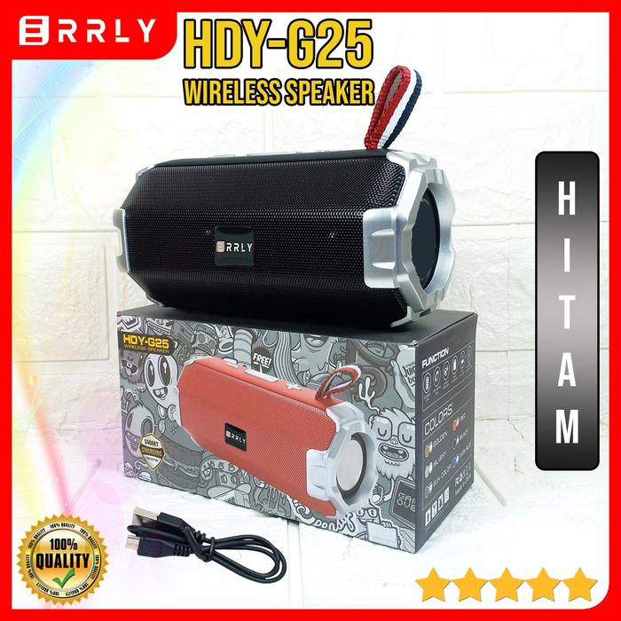 Gambar ERRLY G25 Speaker Bluetooth Portable Wireless Speker MUSIC SUPER BASS - Hitam dari Jess grosir accessories undefined Tokopedia