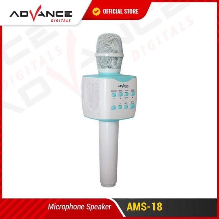 Gambar Speaker Mic Advance AMS-18 Speaker Bluetooth Garansi 1 tahun - Blue White dari Advance Digitals Store1 undefined Tokopedia