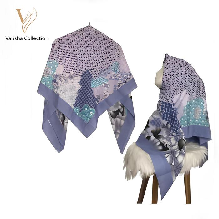 Gambar Varisha Denay / Hijab Voal Motif/ Kerudung Segi Empat - M16 (Ungu) dari chaoshop_NEW undefined Tokopedia