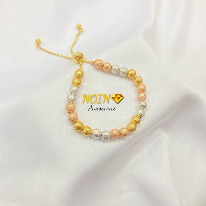 Gambar Gelang Serut Mix Bola Warna Motif Lapis Emas Perhiasan Fashion - #A dari Noin Accessories Offcial Store undefined Tokopedia