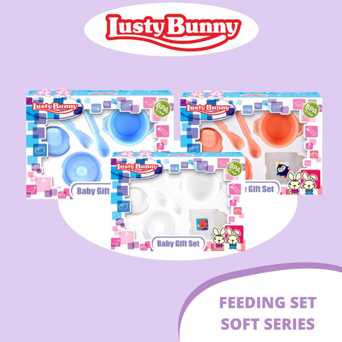 Gambar LustyBunny Feeding Set Dooz S 6 in 1 LB 1425 - biru dari Lustybunny Baby undefined Tokopedia