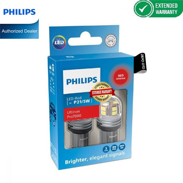 Remplacement Facile Ampoule LED Philips Ultinon Pro6000 - Blanc 6000K Pour Feux De Signalisation Auto W16w Led