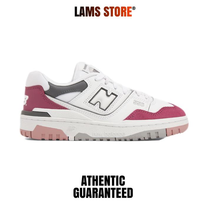 new balance 550 white pink grey Gs 36 di Lamsstoree Tokopedia