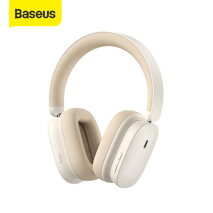 Gambar BASEUS BOWIE H1 HEADPHONE ANC HEADSET BLUETOOTH WIRELESS EARPHONE - Putih dari CJMART99 undefined Tokopedia