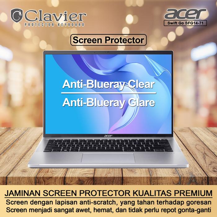 Cover Garskin Laptop Acer Swift GO SFG14-71-59WX 75HD 76DC Transparan  BLUERAY GLARE