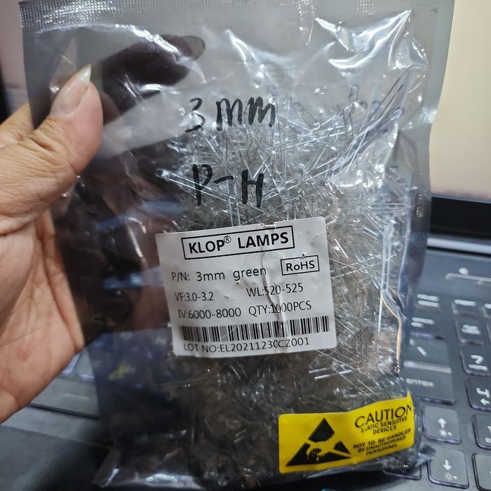 Gambar harga isi 1000pcs led 3mm putih nyala merah, hijau, kuning,putih,biru - putih hijau dari STARVIS CCTV undefined Tokopedia