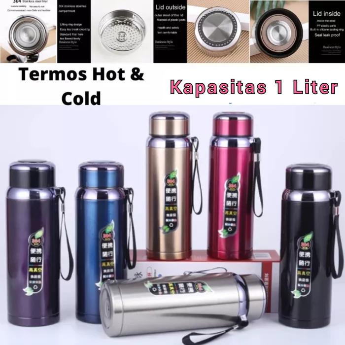 Gambar termos panas & dingin stainless warna 1 liter dari Galeri barang online semarang undefined Tokopedia