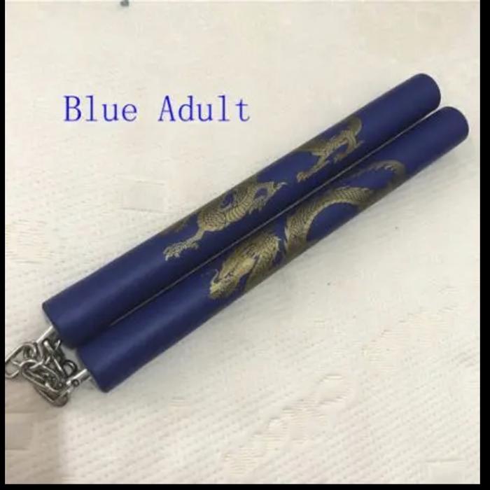 Gambar Nunchaku Training Martial Arts Double Stick Besi Sponge Busa - Biru dari Larizt Shop Jakarta undefined Tokopedia