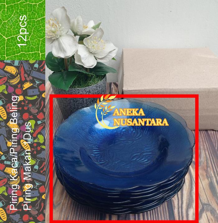 Gambar Piring Kaca Piring Beling Piring Makan Bening Kaca Beling 1 Lusin - Motif 2 dari Aneka Nusantara Market undefined Tokopedia