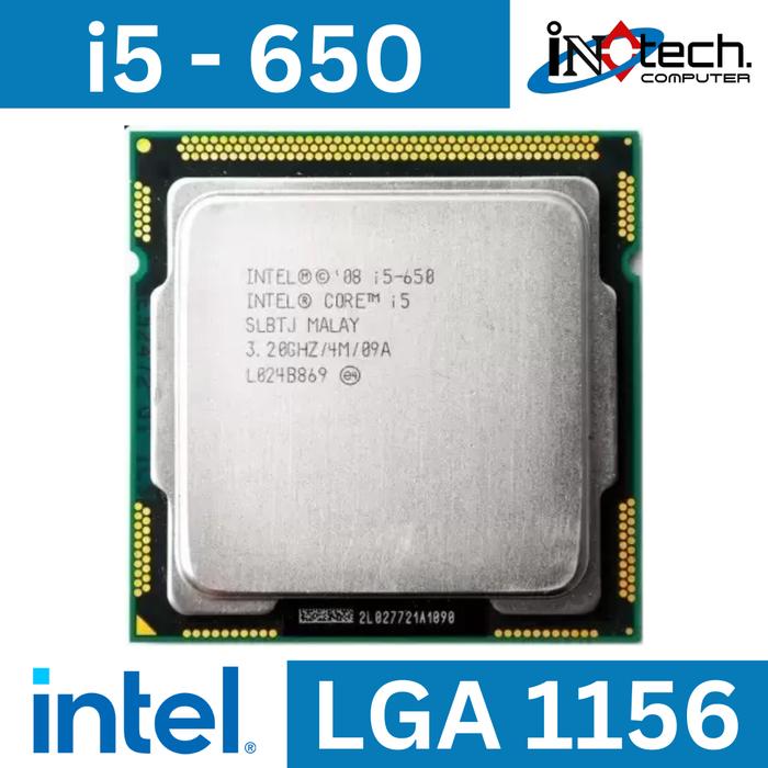 Gambar Processor Intel Core i5 650 / 660 tray Socket 1156 Gen 1 Ci5 - 650 dari INOTECH Com undefined Tokopedia