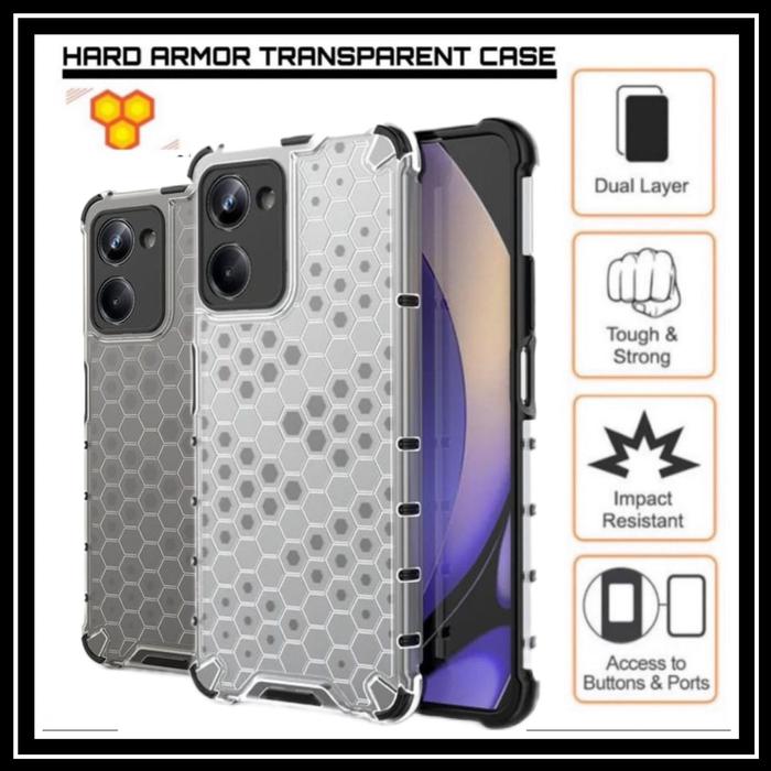 Gambar Realme 10 PRO / 10 PRO+ PLUS 5G 4G Case Honeycomb Hard Cover Original - REALME 10 PRO, CLEAR dari Best Accesories Hp undefined Tokopedia
